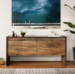 Isla Spalted Primavera Wood 4 Door High Sideboard -Famous Furniture Shop UWES 109 ROM 1 14573.1500345091