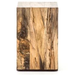 Hudson Spalted Wood And Iron C-Table -Famous Furniture Shop UWES 111 BCK 1 77209.1500607320