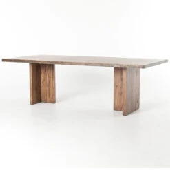 Cross Alder Wood Plank Top Trestle Dining Table 94" -Famous Furniture Shop UWES 116 PRM 1 36121.1515435268