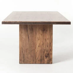 Cross Alder Wood Plank Top Trestle Dining Table 94" -Famous Furniture Shop UWES 116 SID 1 23798.1500593913