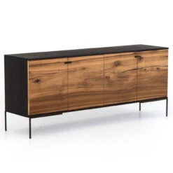 Cuzco Yukas Wood 4 Door Buffet Sideboard 71"