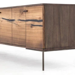 Cuzco Yukas Wood Modern Low Media Console 78" -Famous Furniture Shop UWES 128 DET 3 63374.1500345085