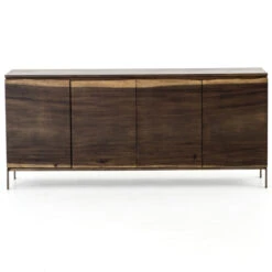 Live Edge Solid Wood 4 Door Buffet Sideboard 70" -Famous Furniture Shop UWES 150 FRT 1 58300.1500340696
