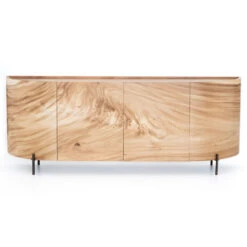 Lunas Natural Wood Curved Sideboard Buffet 77" 17 Lunas Natural Wood Curved Sideboard Buffet 77" -Famous Furniture Shop UWES 213 FRT 1 24376.1569634743