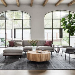 Lunas Natural Wood Drum Coffee Table 40" -Famous Furniture Shop UWES 255 ROM 1 1 92411.1583947399