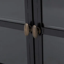 Shadow Box Industrial Black Metal Media Console -Famous Furniture Shop VBEL F037 DET 2 42727.1487962593