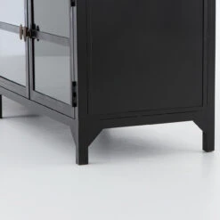 Shadow Box Industrial Black Metal Media Console -Famous Furniture Shop VBEL F037 DET 3 89025.1487962590