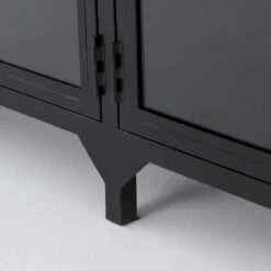 Shadow Box Industrial Black Metal Media Console -Famous Furniture Shop VBEL F037 DET 5 46068.1487962593