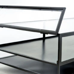 Shadow Box Metal And Glass Coffee Table 12 Shadow Box Metal And Glass Coffee Table -Famous Furniture Shop VBEL F038 DET 1 04616.1487964323