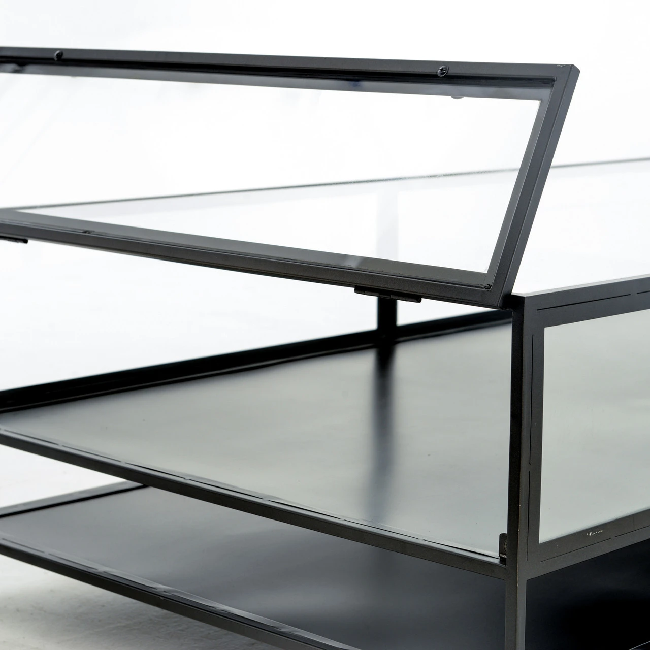 Shadow Box Metal And Glass Coffee Table 7 Shadow Box Metal And Glass Coffee Table - Image 5
