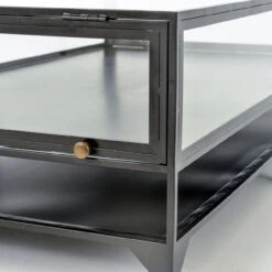 Shadow Box Metal And Glass Coffee Table 13 Shadow Box Metal And Glass Coffee Table -Famous Furniture Shop VBEL F038 DET 2 09114.1487964324