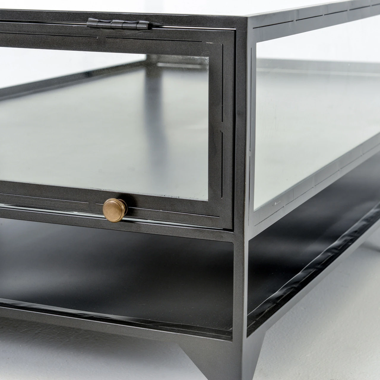 Shadow Box Metal And Glass Coffee Table 8 Shadow Box Metal And Glass Coffee Table - Image 6
