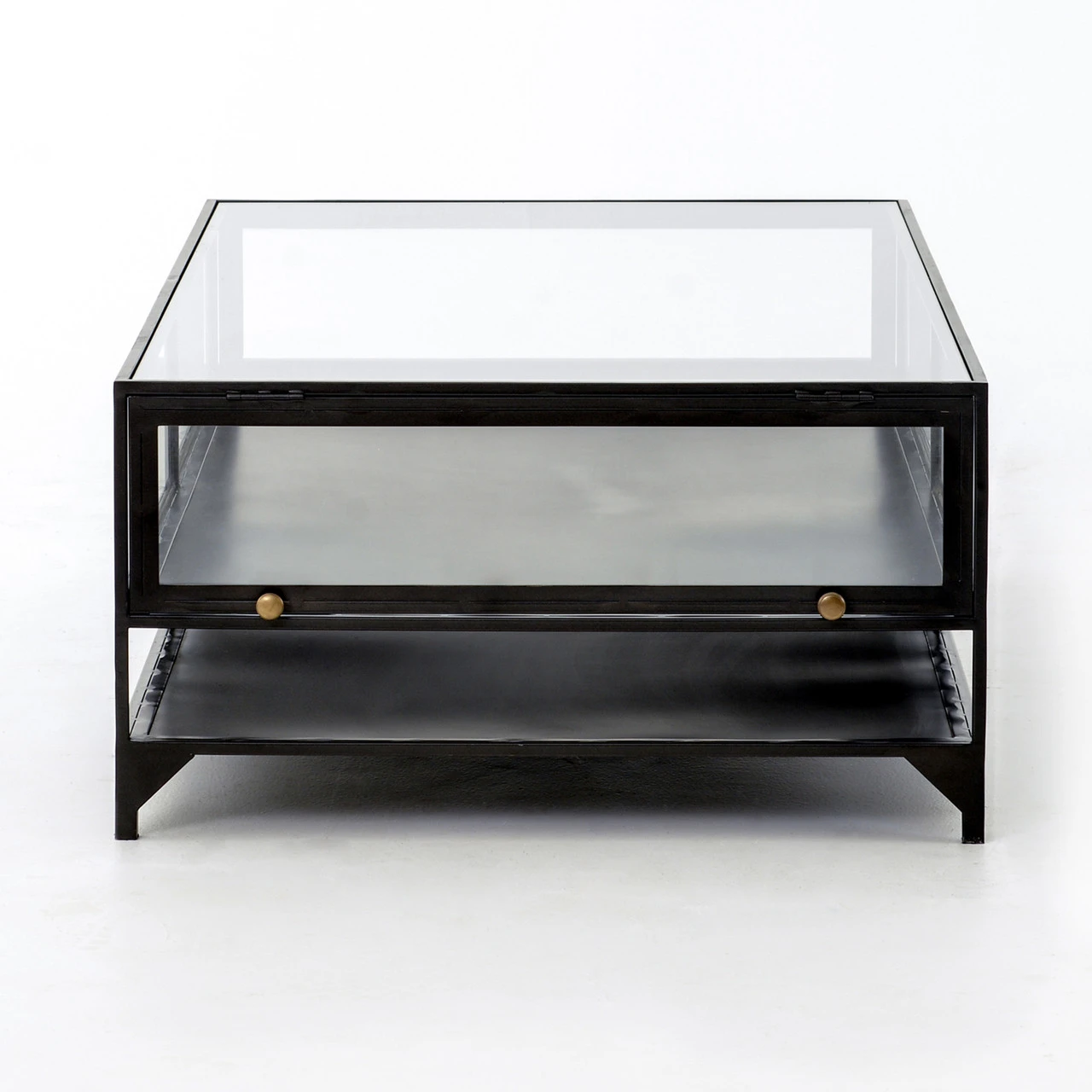 Shadow Box Metal And Glass Coffee Table 5 Shadow Box Metal And Glass Coffee Table - Image 3