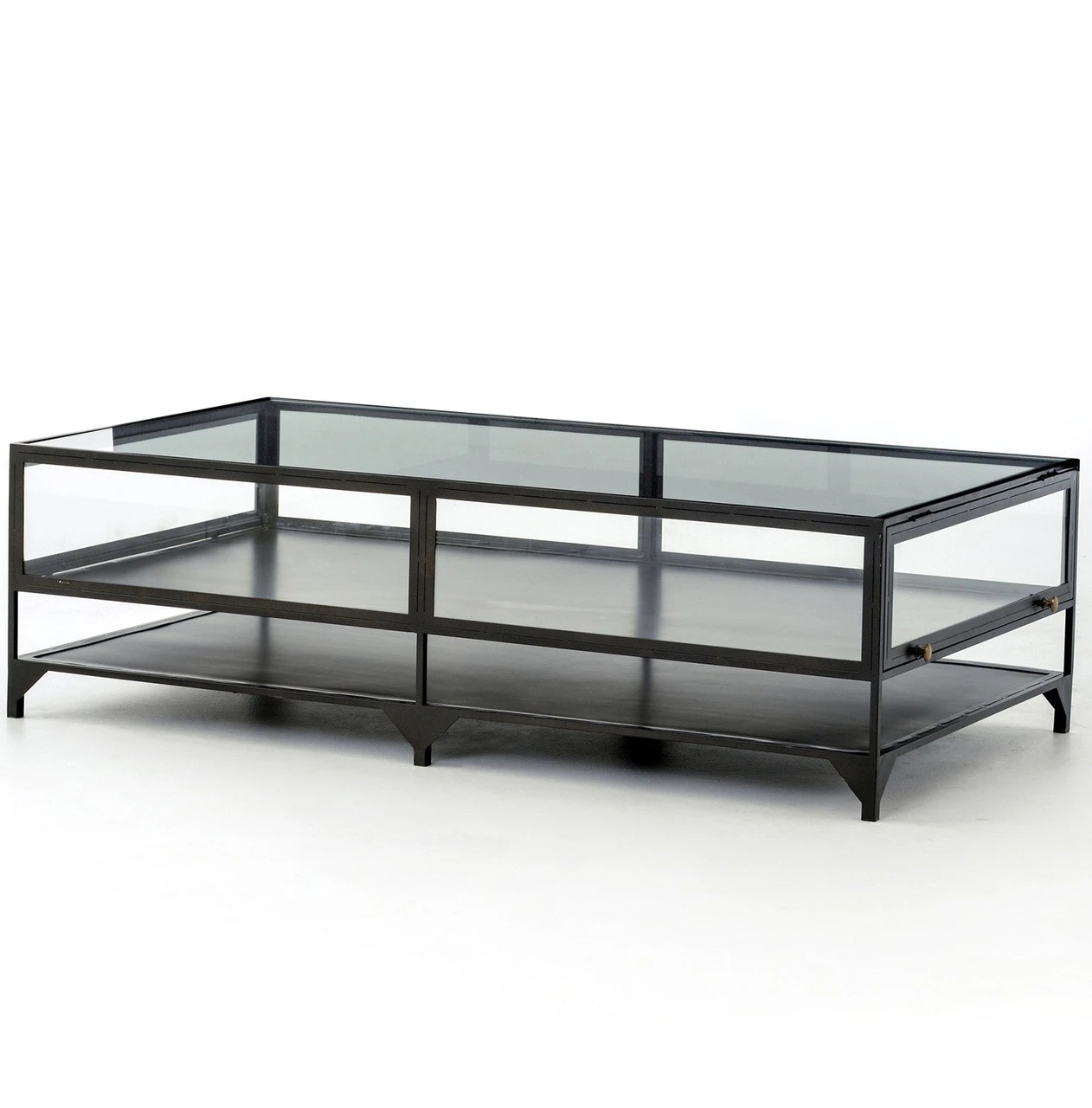 Shadow Box Metal And Glass Coffee Table 3 Shadow Box Metal And Glass Coffee Table