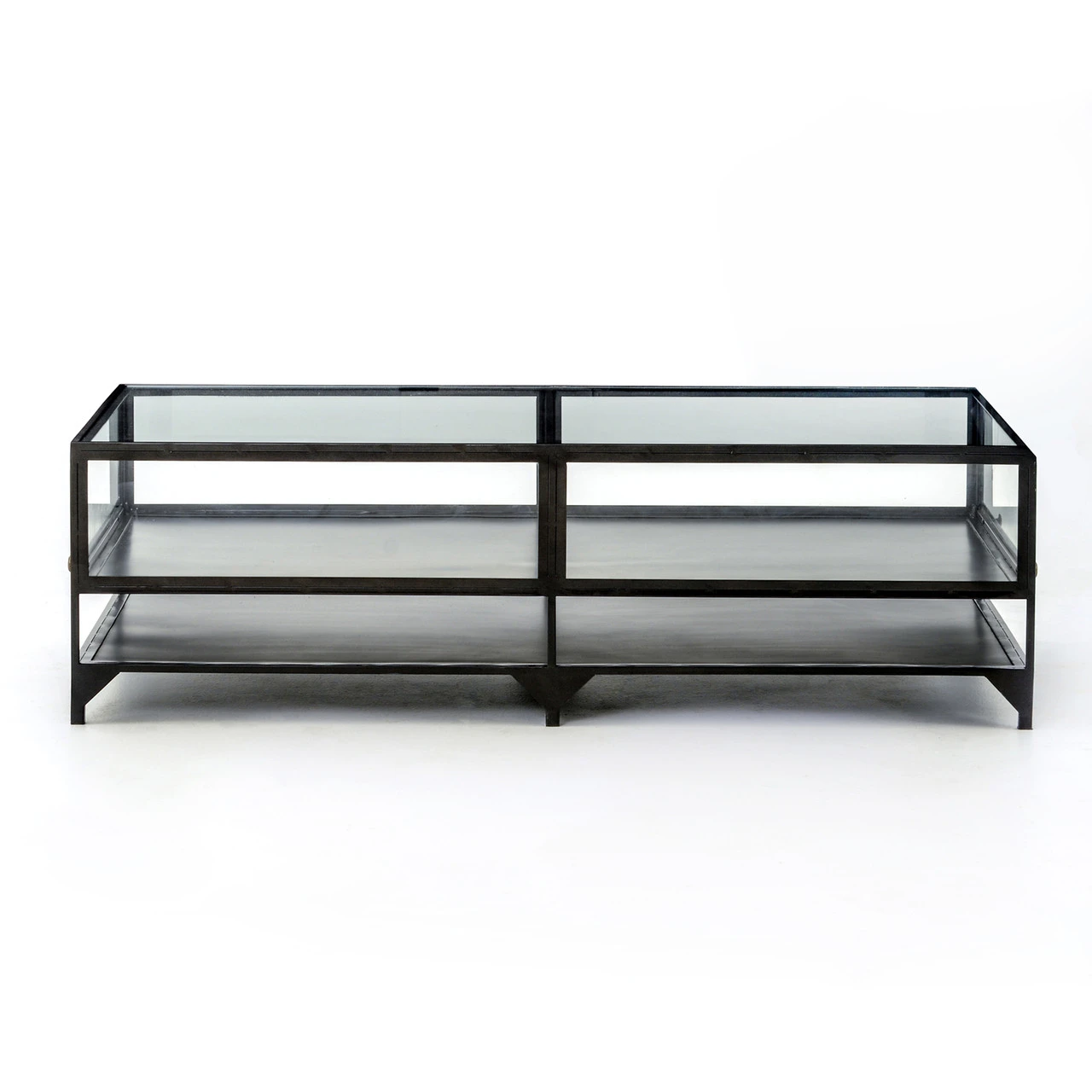 Shadow Box Metal And Glass Coffee Table 6 Shadow Box Metal And Glass Coffee Table - Image 4