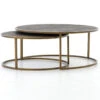 Hollywood Modern Shagreen Nesting Coffee Tables - Brass -Famous Furniture Shop VBEN 018 PRM 1 1 41905.1504833398