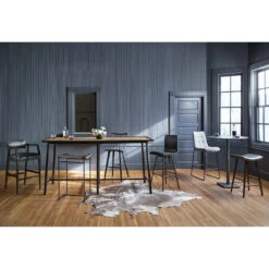 Lewis Black Oak Windsor Bar Stool -Famous Furniture Shop VBFS 013 3 65819.1615006732