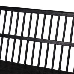 Windsor Modern Black Oak Dining Room Bench -Famous Furniture Shop VBFS 020E DET 1 68813.1603400316