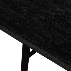 Windsor Modern Black Oak Dining Room Bench -Famous Furniture Shop VBFS 020E DET 6 75113.1603400316