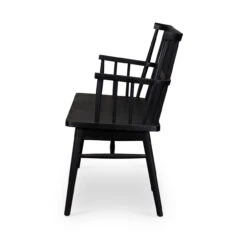 Windsor Modern Black Oak Dining Room Bench -Famous Furniture Shop VBFS 020E SID 1 70571.1603400316