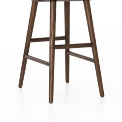 Saddle Mid-Century Black Leather Bar Stool -Famous Furniture Shop VBFS 038 405 DET 1 60007.1544741681