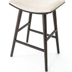 Saddle Mid-Century Oak Bar Stool -Famous Furniture Shop VBFS 038A 377 DET 4 70446.1544740680