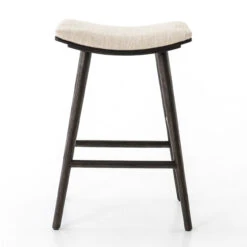 Saddle Mid-Century Oak Bar Stool -Famous Furniture Shop VBFS 038A 377 FRT 1 99937.1544740678