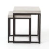 Maximus Indoor / Outdoor Nesting Side Tables - Natural Concrete -Famous Furniture Shop VCNS F001B SID 1 89747.1492538090