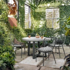 Masonry Concrete 32" Bistro Round Dining Table -Famous Furniture Shop VCNS F005A ROM 1 53321.1520649801