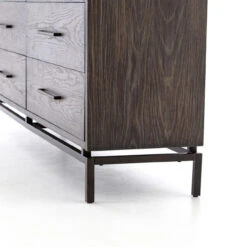 Alexa Industrial Modern Iron & Oak 6 Drawers Dresser -Famous Furniture Shop VHAD 034 DET 1 59474.1514592708