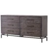 Alexa Industrial Modern Iron & Oak 6 Drawers Dresser -Famous Furniture Shop VHAD 034 PRM 1 96970.1514592695