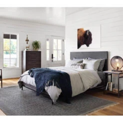 Alexa Industrial Modern Iron & Oak Nightstand -Famous Furniture Shop VHAD 036 ROM 1 87049.1514594096