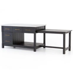 Ian Solid Wood And White Italian Marble Top Kitchen Island -Famous Furniture Shop VPTN 040C PRM 2 71351.1572459019