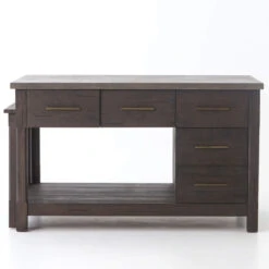 Ian Solid Wood And Concrete Top Kitchen Island -Famous Furniture Shop VPTN 040 FRT 1 66776.1508301484