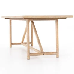 Mika Rustic Modern Whitewashed Oak Dining Table 84" -Famous Furniture Shop VPTN 129 DET 1 70211.1572462368