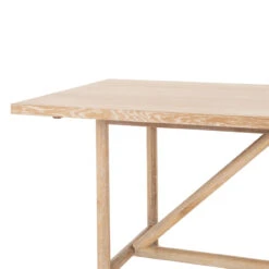 Mika Rustic Modern Whitewashed Oak Dining Table 84" -Famous Furniture Shop VPTN 129 DET 6 25359.1572462370