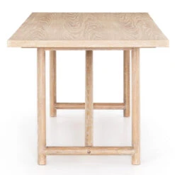 Mika Rustic Modern Whitewashed Oak Dining Table 84" -Famous Furniture Shop VPTN 129 SID 1 04179.1572462367