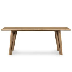 Leah Whitewash On Oak Wood Dining Table 78" -Famous Furniture Shop VPTN 131C FRT 1 20215.1668761735