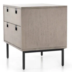 Carly Grey Wash 2 Drawer Nightstand -Famous Furniture Shop VPTN 158 3 69284.1617998392