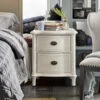 Amity French Oak 2 Drawer Nightstand - White -Famous Furniture Shop WF987350 vm 001 95140.1464832622
