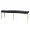 Zephyr Tufted Black Leather Bench -Famous Furniture Shop Zephyr Tufted Black Leather Bench 01732.1448410115