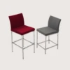 Aria Chrome Bar Stool -Famous Furniture Shop aria counter2 16957.1320519350