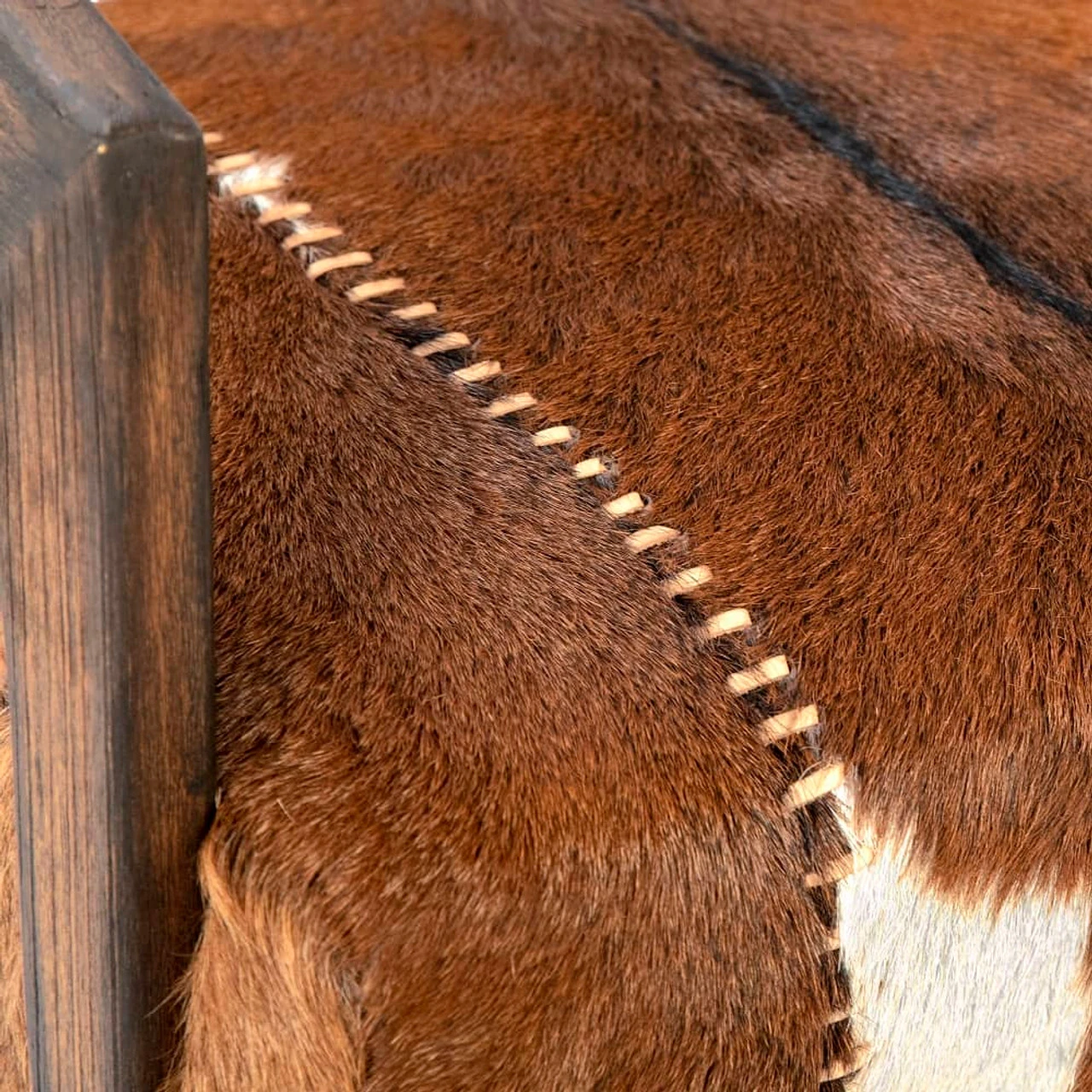 Kismet Barrel Back Brown Goat Hide Lounge Chair 5 Kismet Barrel Back Brown Goat Hide Lounge Chair - Image 3