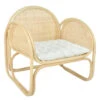 Marina Cane Back Woven Natural Rattan Chair -Famous Furniture Shop dov1605 front three quarter 66149.1679936614