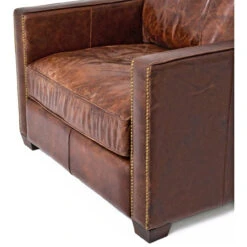 Larkin Vintage Cigar Distressed Leather Club Chair -Famous Furniture Shop product 11164 4 70126.1626303126