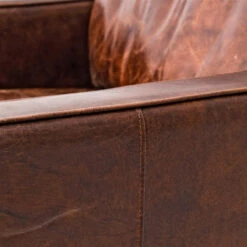 Larkin Vintage Cigar Distressed Leather Club Chair -Famous Furniture Shop product 11164 6 66170.1626303126