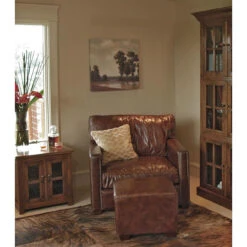 Larkin Vintage Cigar Distressed Leather Club Chair -Famous Furniture Shop product 11164 7 22518.1626303126