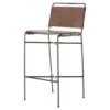 Oxford Distressed Brown Leather Steel Tube Bar Stool -Famous Furniture Shop product 22369 44838.1514406297