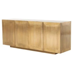 Freda Brass Clad Wrapped Industrial Buffet Sideboard -Famous Furniture Shop product 22378 28491.1547018605