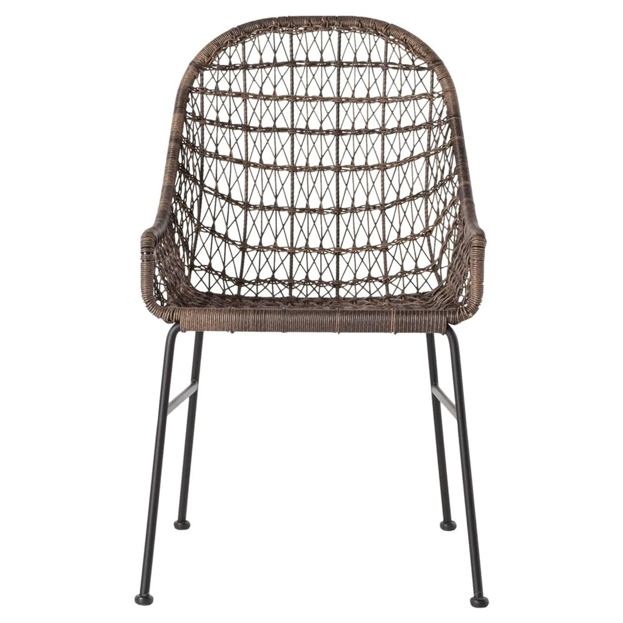 Bandera Woven Wicker Outdoor Low Arm Dining Chair 8 Bandera Woven Wicker Outdoor Low Arm Dining Chair - Image 6